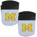 NCAA - Michigan Wolverines Chip Clip Magnet with Bottle Opener, 2 pack-Other Cool Stuff,College Other Cool Stuff,Michigan Wolverines Other Cool Stuff-JadeMoghul Inc.