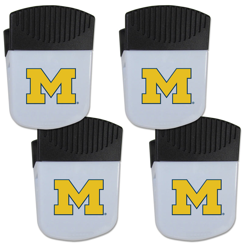 NCAA - Michigan Wolverines Chip Clip Magnet with Bottle Opener, 4 pack-Other Cool Stuff,College Other Cool Stuff,Michigan Wolverines Other Cool Stuff-JadeMoghul Inc.