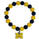 NCAA - Michigan Wolverines Fan Bead Bracelet-Jewelry & Accessories,Bracelets,Fan Bead Bracelets,College Fan Bead Bracelets-JadeMoghul Inc.