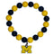 NCAA - Michigan Wolverines Fan Bead Bracelet-Jewelry & Accessories,Bracelets,Fan Bead Bracelets,College Fan Bead Bracelets-JadeMoghul Inc.