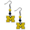 NCAA - Michigan Wolverines Fan Bead Dangle Earrings-Jewelry & Accessories,Earrings,Fan Bead Earrings,College Fan Bead Earrings-JadeMoghul Inc.