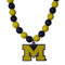 NCAA - Michigan Wolverines Fan Bead Necklace-Jewelry & Accessories,Necklaces,Fan Bead Necklaces,College Fan Bead Necklaces-JadeMoghul Inc.