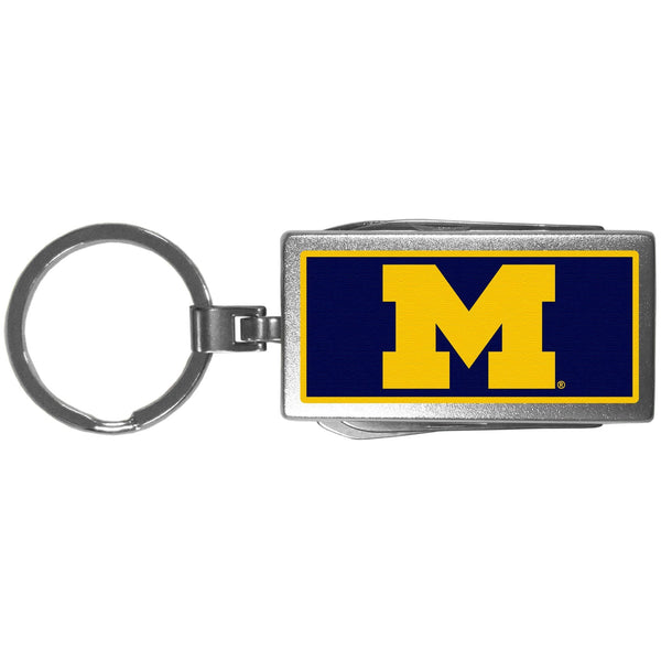 NCAA - Michigan Wolverines Multi-tool Key Chain, Logo-Key Chains,College Key Chains,Michigan Wolverines Key Chains-JadeMoghul Inc.