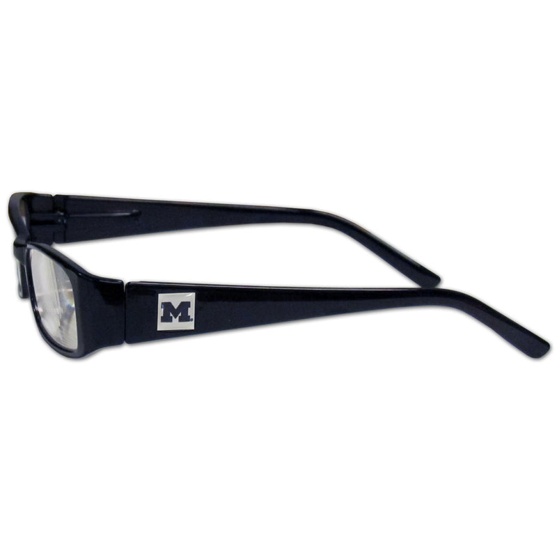 NCAA - Michigan Wolverines Reading Glasses +1.25-Sunglasses, Eyewear & Accessories,Reading Glasses,Colored Frames, Power 1.25,College Power 1.25-JadeMoghul Inc.