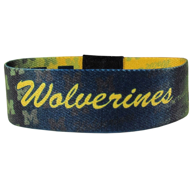 NCAA - Michigan Wolverines Stretch Bracelets-Jewelry & Accessories,Bracelets,Team Stretch Bands,College Stretch Bands-JadeMoghul Inc.