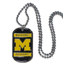 NCAA - Michigan Wolverines Tag Necklace-Jewelry & Accessories,Necklaces,Tag Necklaces,College Tag Necklaces-JadeMoghul Inc.
