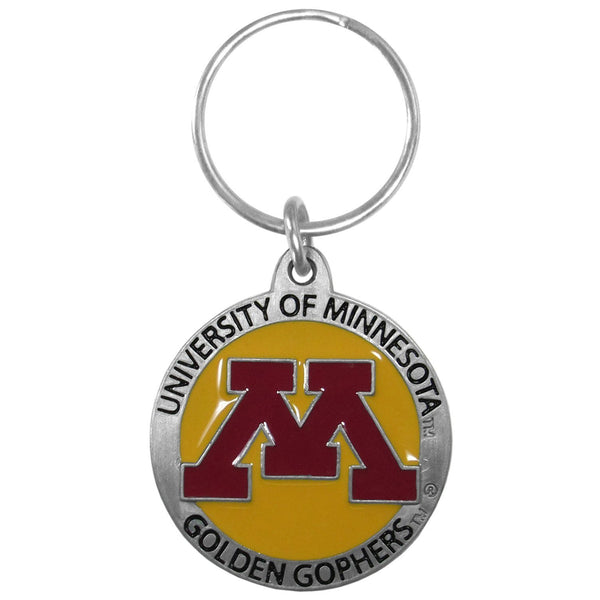 NCAA - Minnesota Golden Gophers Carved Metal Key Chain-Key Chains,Scultped Metal Key Chains,College Scultped Metal Key Chains-JadeMoghul Inc.