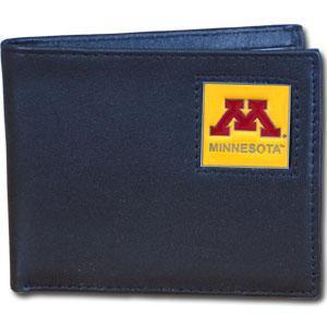 NCAA - Minnesota Golden Gophers Leather Bi-fold Wallet-Wallets & Checkbook Covers,Bi-fold Wallets,Window Box Packaging,College Bi-fold Wallets-JadeMoghul Inc.