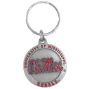 NCAA - Mississippi Rebels Carved Metal Key Chain-Key Chains,Scultped Metal Key Chains,College Scultped Metal Key Chains-JadeMoghul Inc.