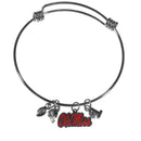 NCAA - Mississippi Rebels Charm Bangle Bracelet-Jewelry & Accessories,Bracelets,Charm Bangle Bracelets,College Charm Bangle Bracelets-JadeMoghul Inc.