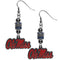 NCAA - Mississippi Rebels Euro Bead Earrings-Jewelry & Accessories,Earrings,Euro Bead Earrings,College Euro Bead Earrings-JadeMoghul Inc.