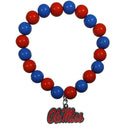 NCAA - Mississippi Rebels Fan Bead Bracelet-Jewelry & Accessories,Bracelets,Fan Bead Bracelets,College Fan Bead Bracelets-JadeMoghul Inc.