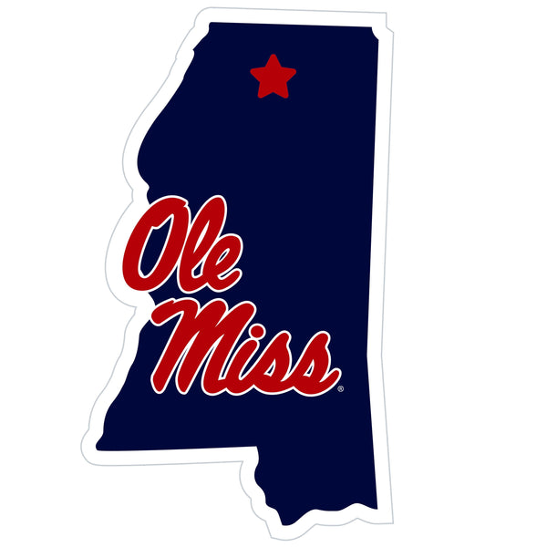 NCAA - Mississippi Rebels Home State 11 Inch Magnet-Missing-JadeMoghul Inc.