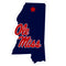NCAA - Mississippi Rebels Home State 11 Inch Magnet-Missing-JadeMoghul Inc.