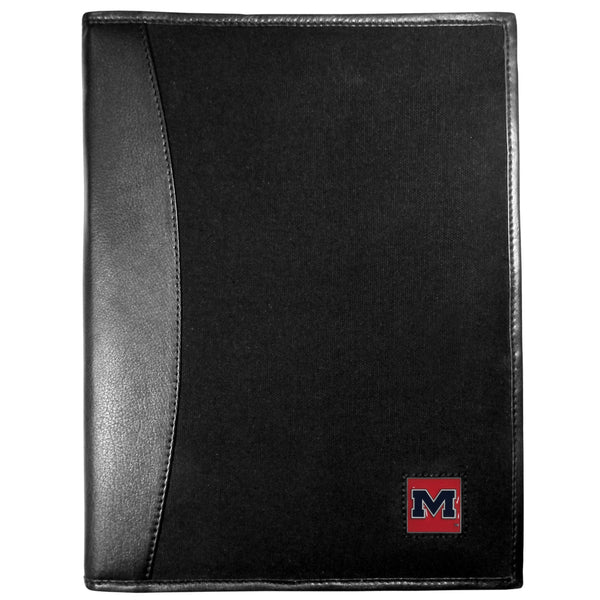 NCAA - Mississippi Rebels Leather and Canvas Padfolio-Other Cool Stuff,Portfolios,College Embossed Logo-JadeMoghul Inc.