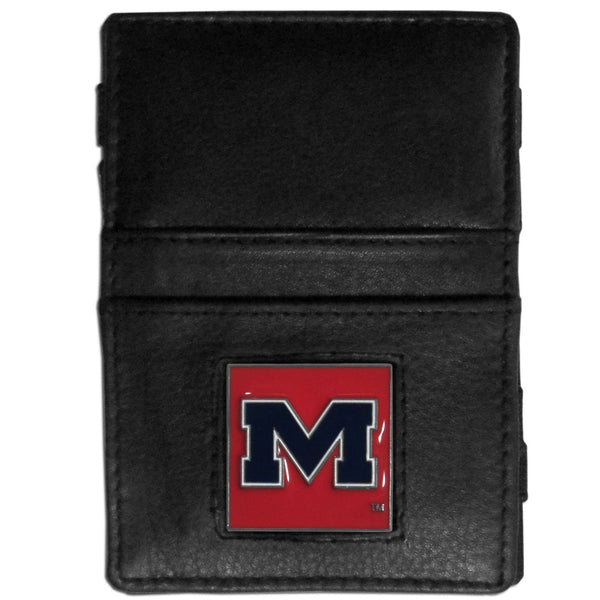 NCAA - Mississippi Rebels Leather Jacob's Ladder Wallet-Wallets & Checkbook Covers,Jacob's Ladder Wallets,College Jacob's Ladder Wallets-JadeMoghul Inc.