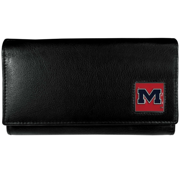 NCAA - Mississippi Rebels Leather Women's Wallet-Wallets & Checkbook Covers,Women's Wallets,College Women's Wallets-JadeMoghul Inc.