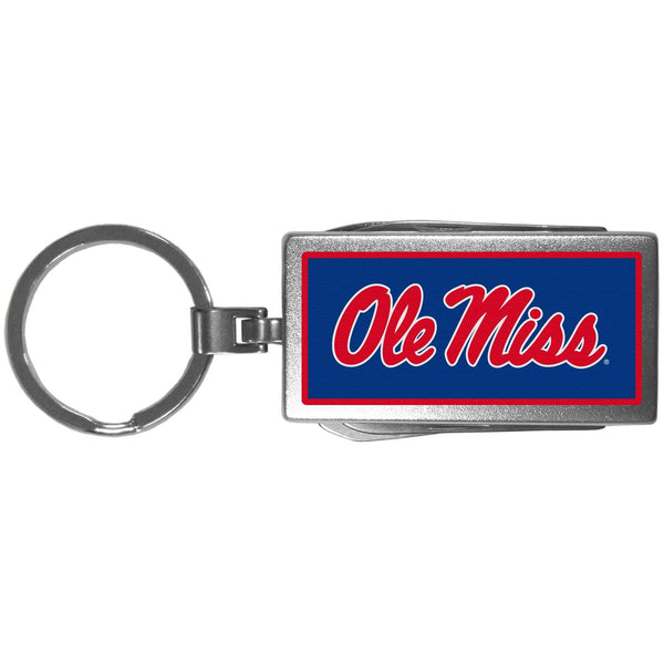 NCAA - Mississippi Rebels Multi-tool Key Chain, Logo-Key Chains,College Key Chains,Mississippi Rebels Key Chains-JadeMoghul Inc.