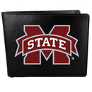 NCAA - Mississippi St. Bulldogs Bi-fold Wallet Large Logo-Wallets & Checkbook Covers,College Wallets,Mississippi St. Bulldogs Wallets-JadeMoghul Inc.