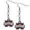 NCAA - Mississippi St. Bulldogs Crystal Dangle Earrings-Jewelry & Accessories,Earrings,Crystal Dangle Earrings,College Crystal Earrings-JadeMoghul Inc.