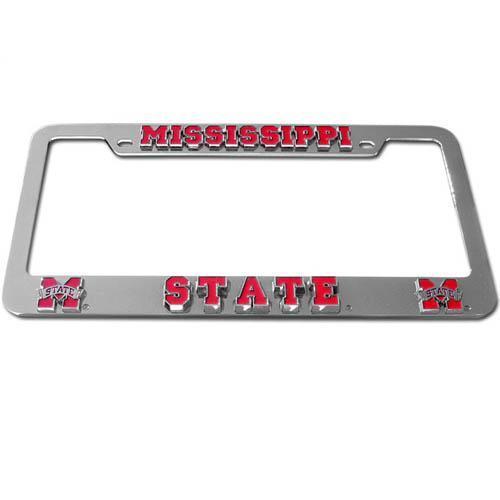 NCAA - Mississippi St. Bulldogs Deluxe Tag Frame-Automotive Accessories,Tag Frames,Deluxe Tag Frames,College Deluxe Tag Frames-JadeMoghul Inc.