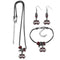 NCAA - Mississippi St. Bulldogs Euro Bead Jewelry 3 piece Set-Jewelry & Accessories,College Jewelry,Mississippi St. Bulldogs Jewelry-JadeMoghul Inc.