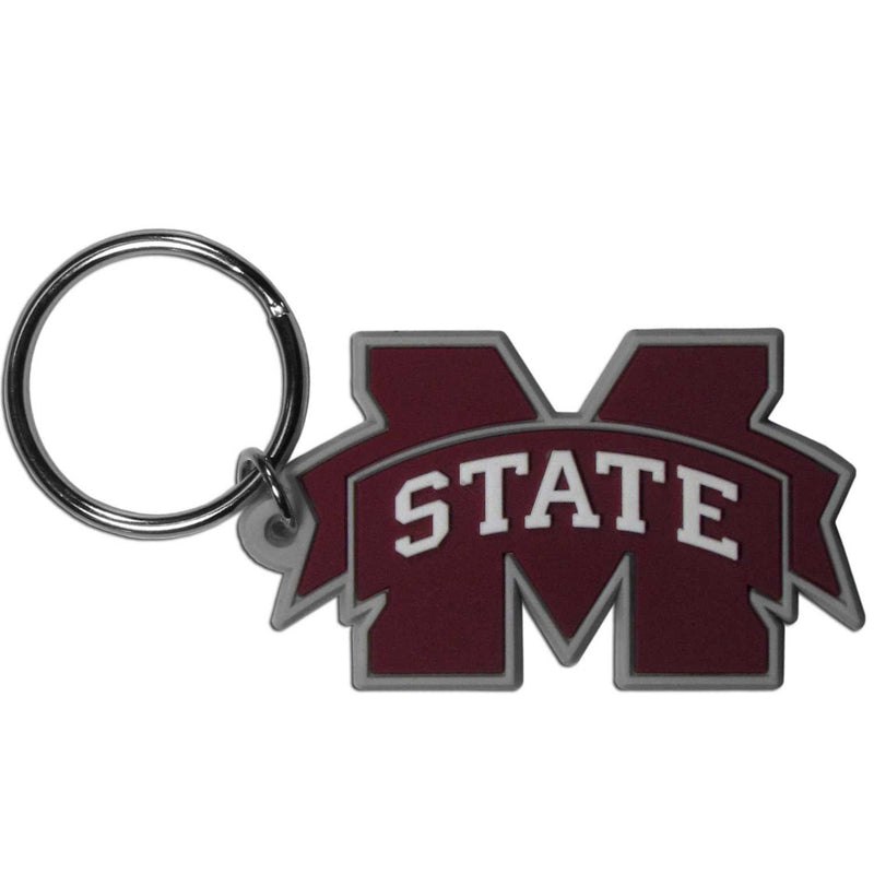 NCAA - Mississippi St. Bulldogs Flex Key Chain-Key Chains,Flex Key Chains,College Flex Key Chains-JadeMoghul Inc.
