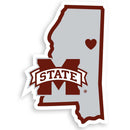 NCAA - Mississippi St. Bulldogs Home State Decal-Automotive Accessories,Decals,Home State Decals,College Home State Decals-JadeMoghul Inc.