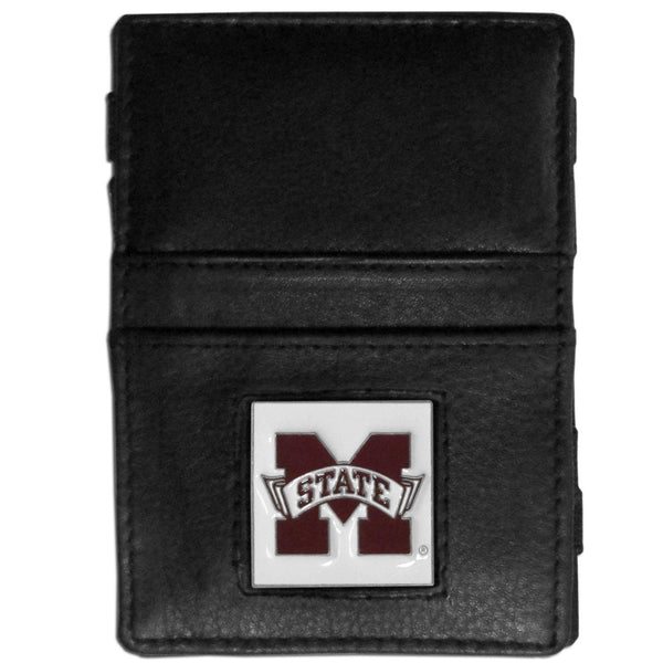 NCAA - Mississippi St. Bulldogs Leather Jacob's Ladder Wallet-Wallets & Checkbook Covers,Jacob's Ladder Wallets,College Jacob's Ladder Wallets-JadeMoghul Inc.