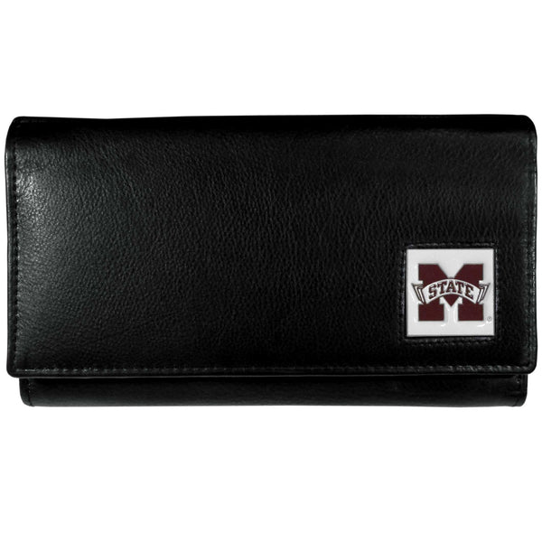 NCAA - Mississippi St. Bulldogs Leather Women's Wallet-Wallets & Checkbook Covers,Women's Wallets,College Women's Wallets-JadeMoghul Inc.