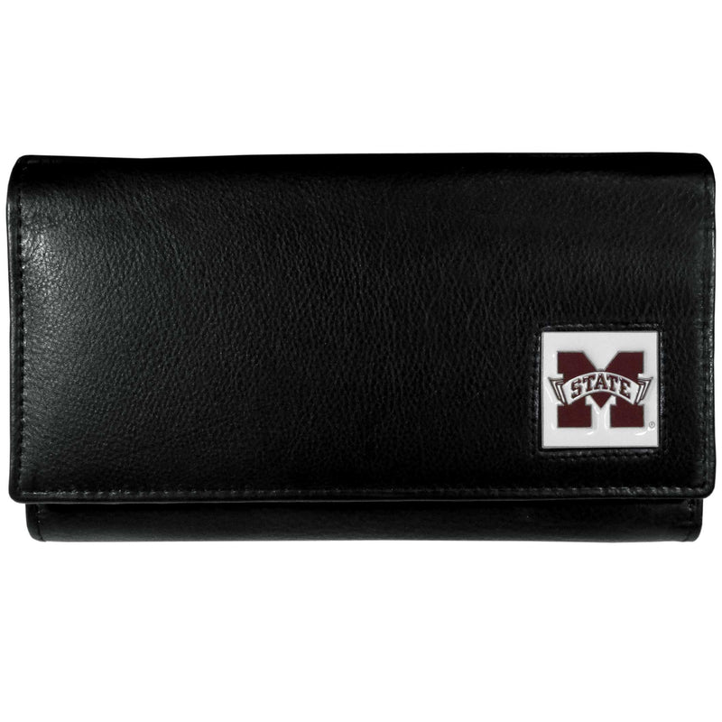 NCAA - Mississippi St. Bulldogs Leather Women's Wallet-Wallets & Checkbook Covers,Women's Wallets,College Women's Wallets-JadeMoghul Inc.
