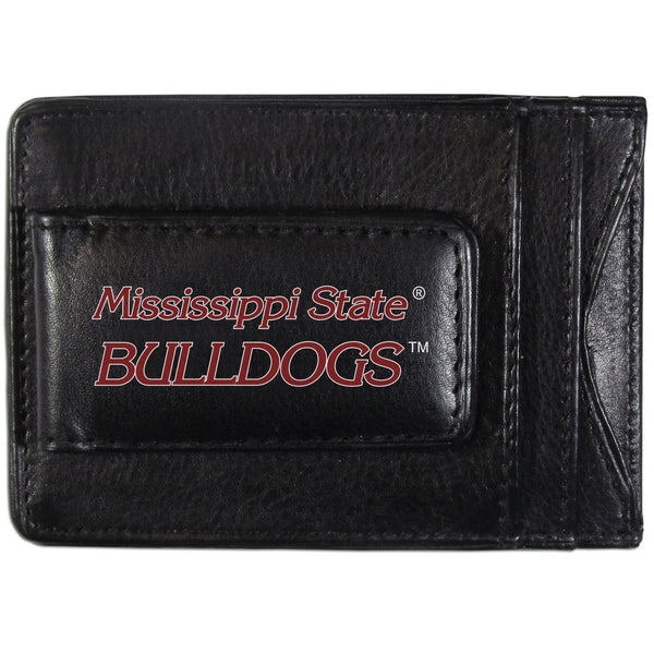 NCAA - Mississippi St. Bulldogs Logo Leather Cash and Cardholder-Wallets & Checkbook Covers,College Wallets,Mississippi St. Bulldogs Wallets-JadeMoghul Inc.