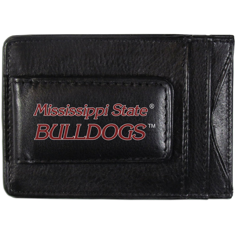 NCAA - Mississippi St. Bulldogs Logo Leather Cash and Cardholder-Wallets & Checkbook Covers,College Wallets,Mississippi St. Bulldogs Wallets-JadeMoghul Inc.