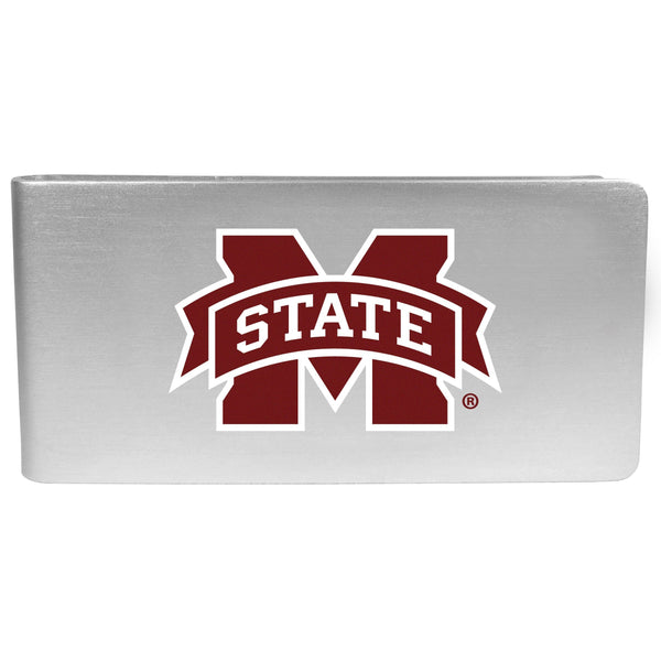 NCAA - Mississippi St. Bulldogs Logo Money Clip-Wallets & Checkbook Covers,College Wallets,Mississippi St. Bulldogs Wallets-JadeMoghul Inc.