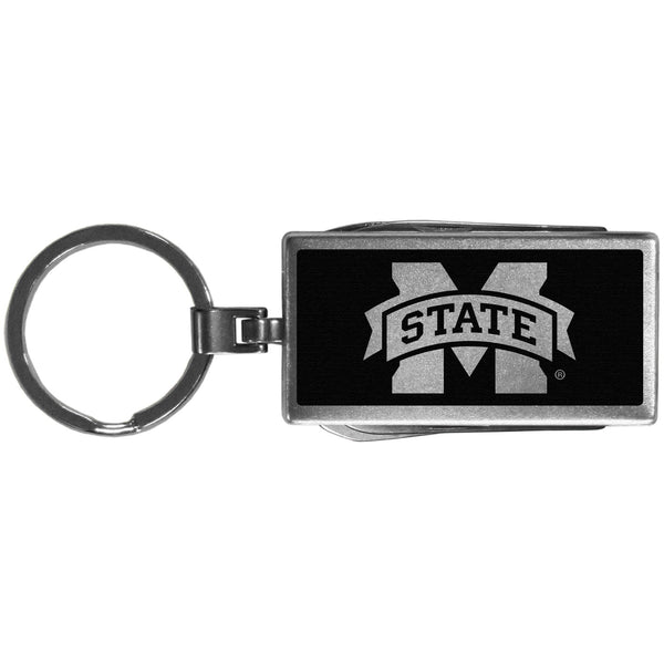 NCAA - Mississippi St. Bulldogs Multi-tool Key Chain, Black-Key Chains,College Key Chains,Mississippi St. Bulldogs Key Chains-JadeMoghul Inc.