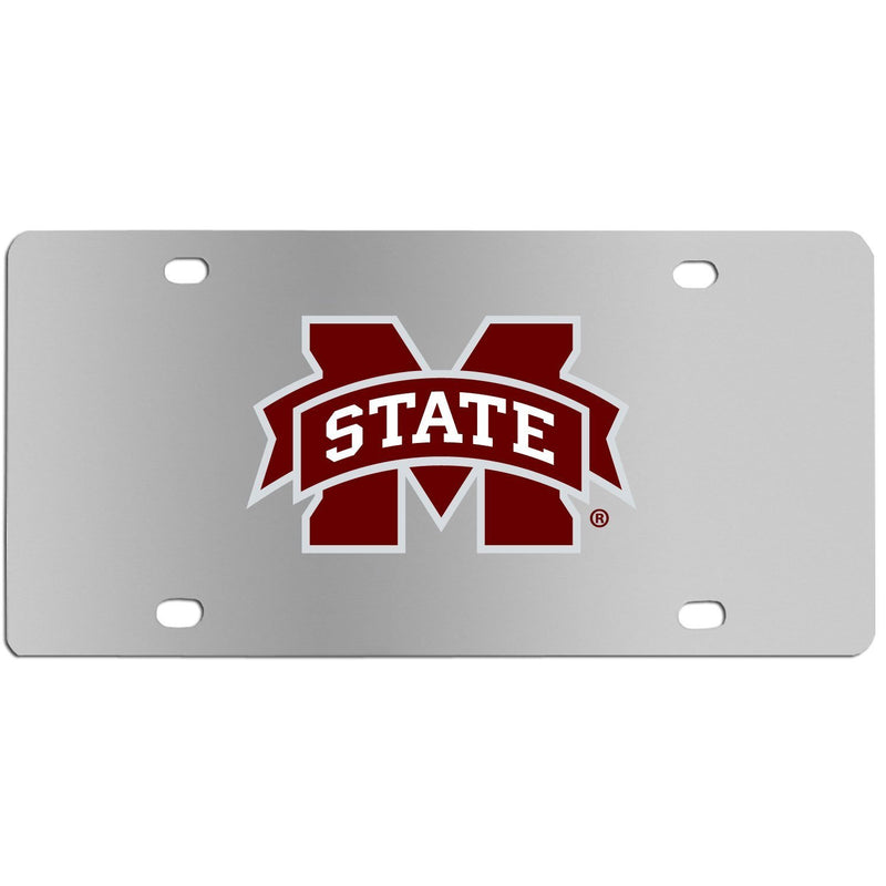 NCAA - Mississippi St. Bulldogs Steel License Plate Wall Plaque-Automotive Accessories,License Plates,Steel License Plates,College Steel License Plates-JadeMoghul Inc.