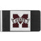 NCAA - Mississippi St. Bulldogs Steel Money Clip-Wallets & Checkbook Covers,Money Clips,Steel Money Clips,College Steel Money Clips-JadeMoghul Inc.