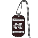 NCAA - Mississippi St. Bulldogs Tag Necklace-Jewelry & Accessories,Necklaces,Tag Necklaces,College Tag Necklaces-JadeMoghul Inc.