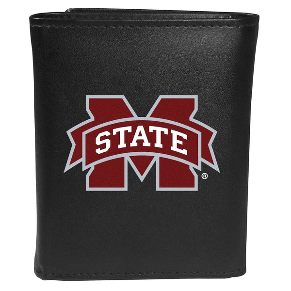 NCAA - Mississippi St. Bulldogs Tri-fold Wallet Large Logo-Wallets & Checkbook Covers,College Wallets,Mississippi St. Bulldogs Wallets-JadeMoghul Inc.