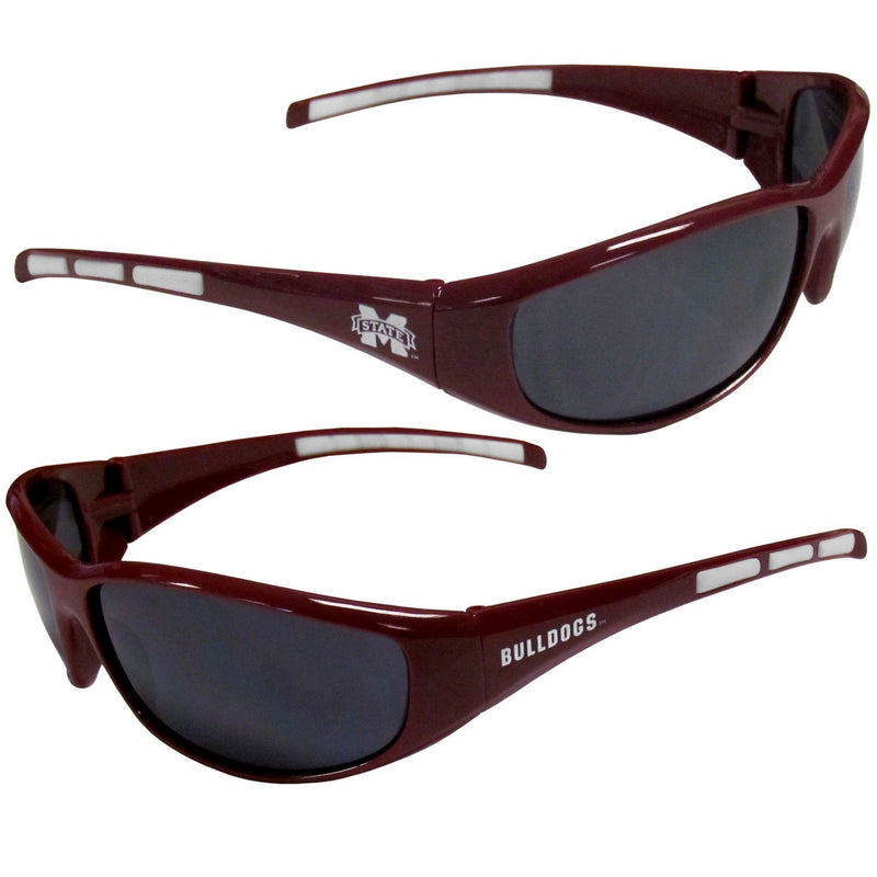 NCAA - Mississippi St. Bulldogs Wrap Sunglasses-Sunglasses, Eyewear & Accessories,Sunglasses,Wrap Sunglasses,College Wrap Sunglasses-JadeMoghul Inc.