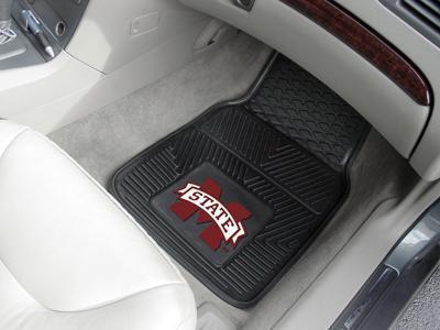 Car Floor Mats NCAA Mississippi State 2-pc Vinyl Front Car Mats 17"x27"