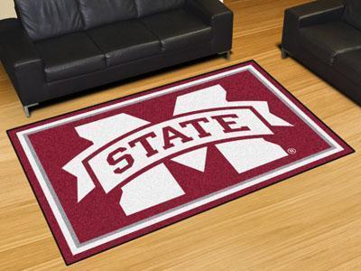 5x8 Area Rugs NCAA Mississippi State 5'x8' Plush Rug