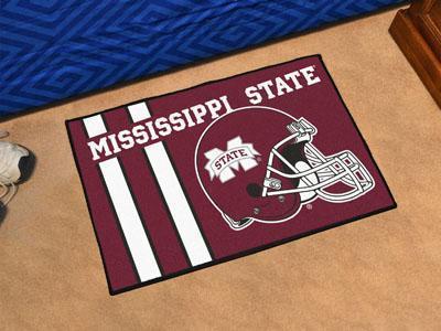 Indoor Outdoor Rugs NCAA Mississippi State Uniform Starter Rug 19"x30"