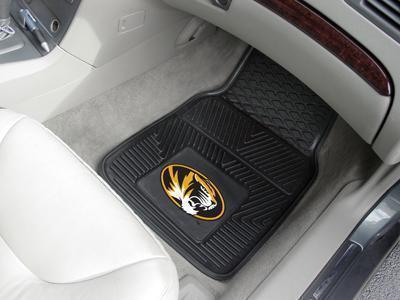 Car Floor Mats NCAA Missouri 2-pc Vinyl Front Car Mats 17"x27"