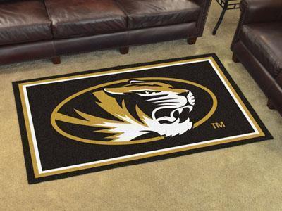 4x6 Rug NCAA Missouri 4'x6' Plush Rug