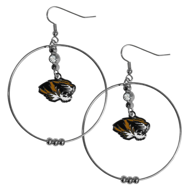 NCAA - Missouri Tigers 2 Inch Hoop Earrings-Jewelry & Accessories,Earrings,2 inch Hoop Earrings,College Hoop Earrings-JadeMoghul Inc.