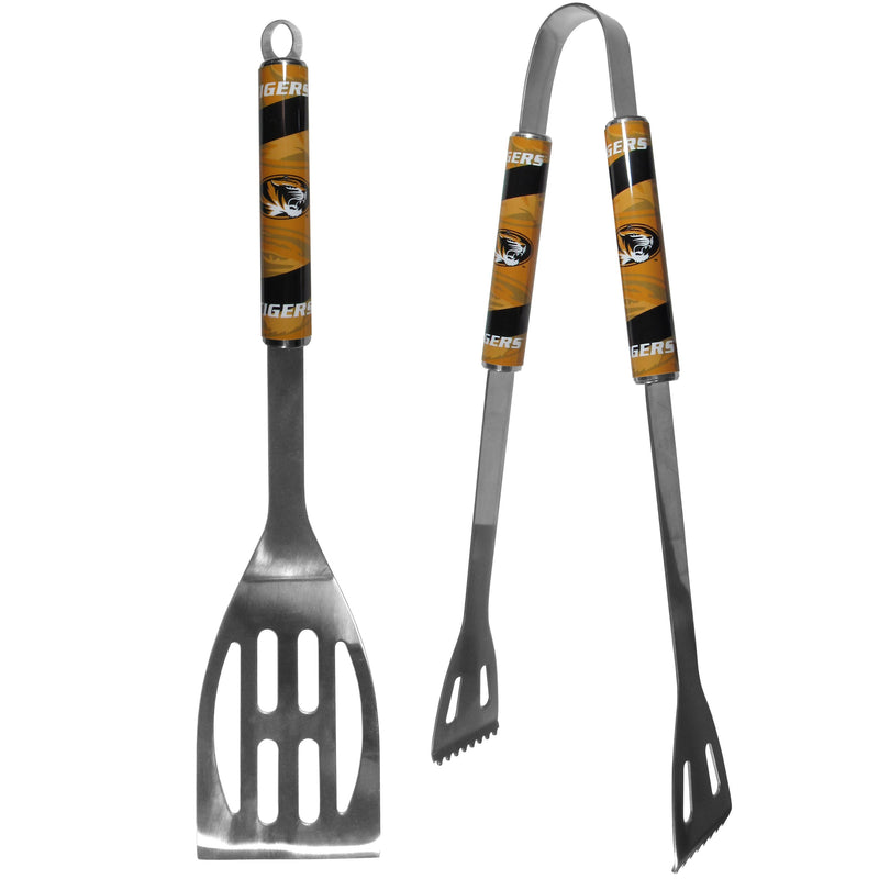 NCAA - Missouri Tigers 2 pc Steel BBQ Tool Set-Tailgating & BBQ Accessories,BBQ Tools,2 pc Steel Tool Set,College 2 pc Steel Tool Set-JadeMoghul Inc.