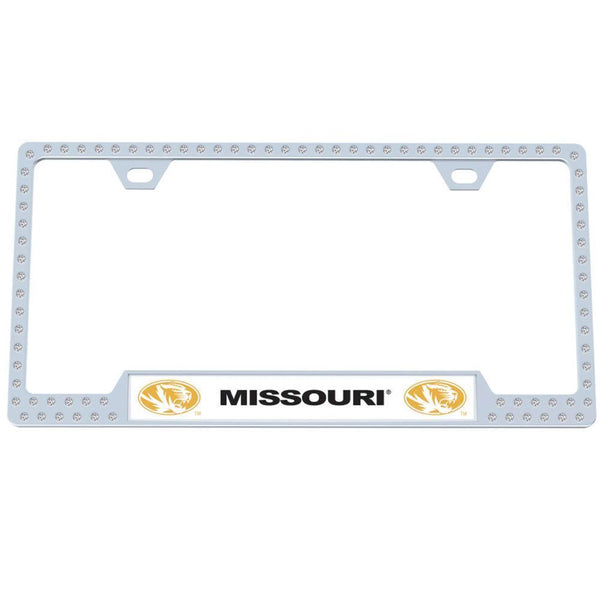 NCAA - Missouri Tigers Bling Tag Frame-Automotive Accessories,Tag Frames,Bling Tag Frames,College Bling Tag Frames-JadeMoghul Inc.