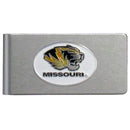NCAA - Missouri Tigers Brushed Metal Money Clip-Wallets & Checkbook Covers,Money Clips,Brushed Money Clips,College Brushed Money Clips-JadeMoghul Inc.
