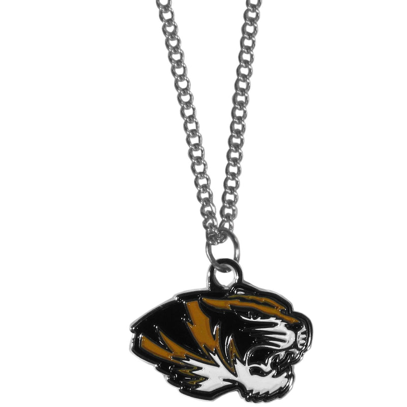 NCAA - Missouri Tigers Chain Necklace with Small Charm-Jewelry & Accessories,Necklaces,Chain Necklaces,College Chain Necklaces-JadeMoghul Inc.